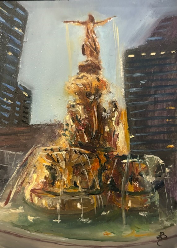 Fountain Square by Deedee Bernhardt